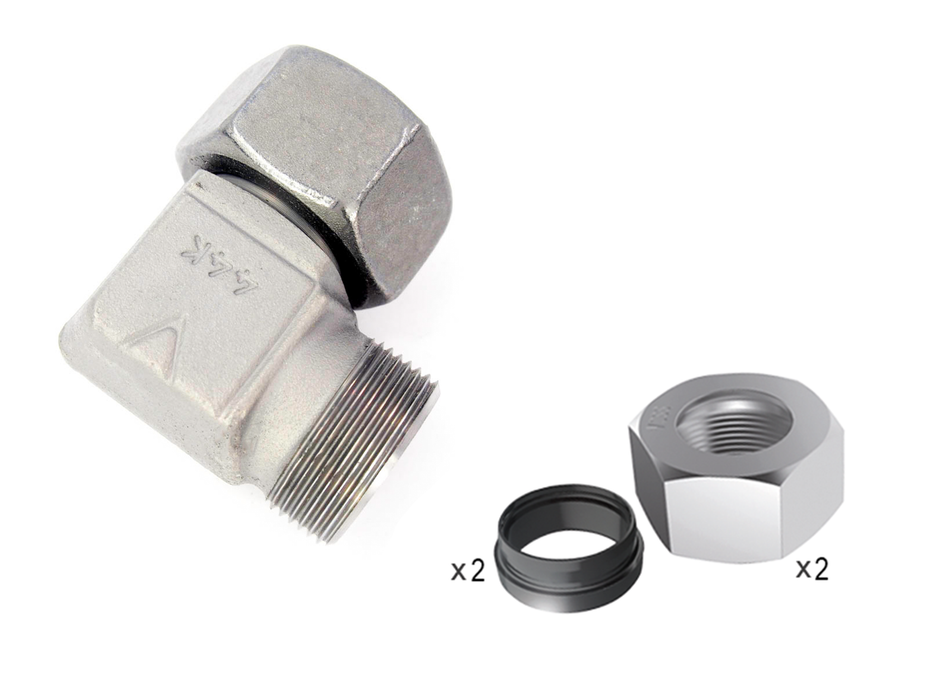 VOSS 90° TUBE UNION W-L-35