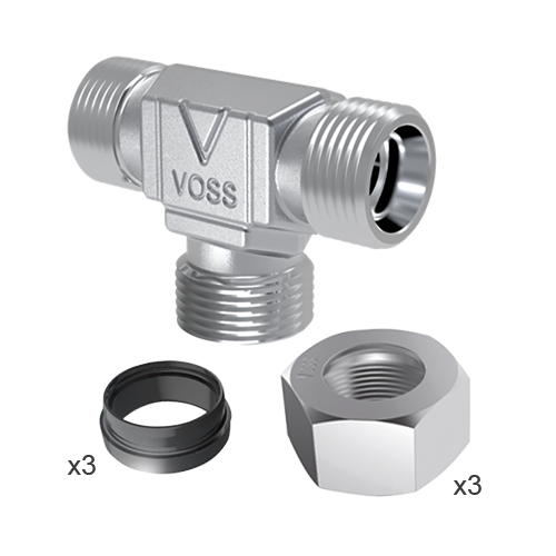 Voss Tee Tube Union T-L-12